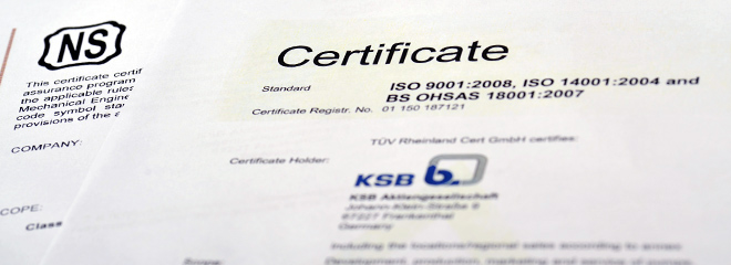 ksb certificate